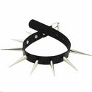 Metal Spike Rivets Rock Gothic Chokers PU Leather Stud Collar Choker Necklac Ew