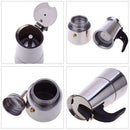 Stainless Steel Moka Coffee Maker Mocha Espresso Latte Stovetop Filter Coff N6X3
