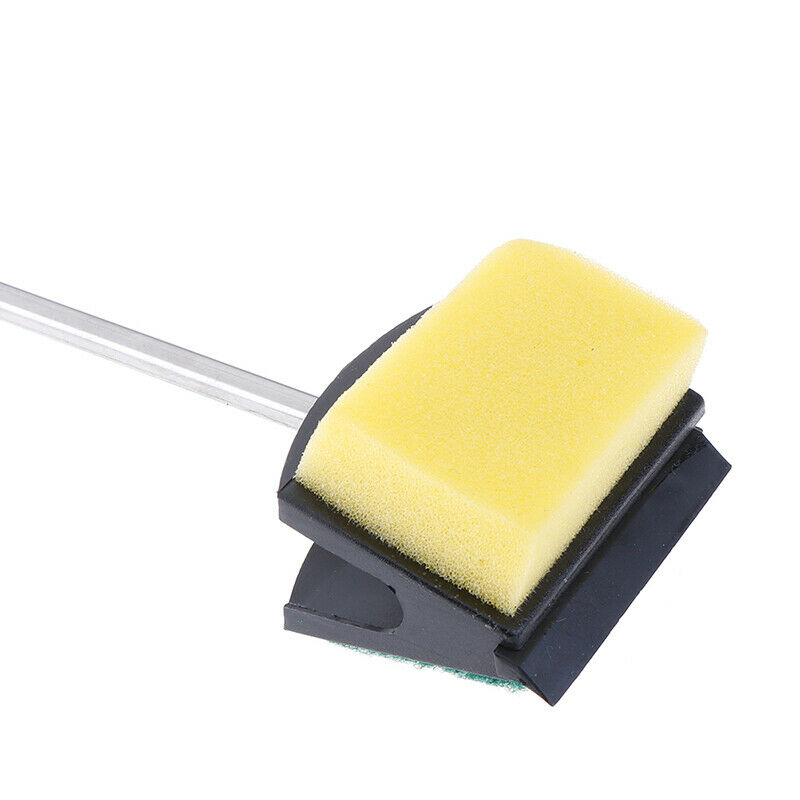 Fish Tank Algae Yellow Green Double Side Sponge Aquarium Cleaning Brush Tool OZ