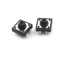 20Sets Momentary Tactile Push Button Touch MicroSwitch 4P PCB Caps 12x12x7.3mmBX