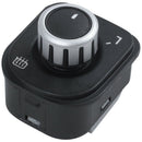 Chrome Mirror Knob Heated Switch For  Jetta Golf MK5 MK6 Tiguan Passat B6