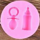 New Silicone Fondant Mould Baby Dummy Bottle Cake Mold Chocolate Baking Decor JR