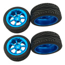 4pcs Alloy Rims Tires RC Car Wheel Tyre for 1/18 WLToys A959-b A969-b A979-b