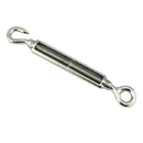 Turnbuckle Wire Tensioner 316 Stainless Steel Hook Eye Cable Tension, 12mm