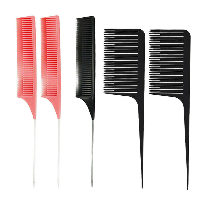 5pcs ABS -resistant Weave Highlighting Foiling Hair Comb Hair Coloring Combs