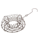 21cm Iron Frame Wire Wreath Succulent Pot Metal Planter Iron Plant Basket,