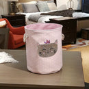 Dirty Laundry Basket Pink Swan Organizer Basket Drawstring Storage Baskets  E3W9