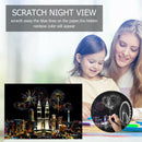 DIY Firework Twin Towers Doodle Scratch Painting Educational Drawing Toys A