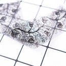 10Pcs Black Lace Floral Nail Art Transfer Foil Women Nail Dec Manicure Too- OZ