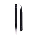 2pcs Anti-static Elbow and Straight Stainless Steel Tweezers Cake Mo3c