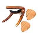 Premium Guitar Plectrum Picks Gift Set, 2 Pieces Guitar Picks Plectrum + Capo,