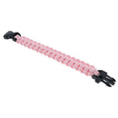 Outdoor Camping Hiking Survival Rope Paracord Bracelet with Buckle pink