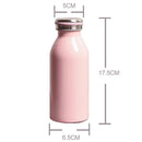 Pink Milk Vacuum Flasks 304Stainless Steel Cup Water Bottle Sports Travel T