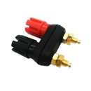 Dual Female Banana Plug Jack Terminal Binding-Post for Speaker Amplifier Hot