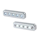 5 LED Touch Press Battery Stick  Wall Lamp Under Cabinet Bedroom Lighting K T1W3