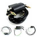 12V Ignition Coil Components Dual Wire Motorcycle Parts Metal For CB350F YFM350