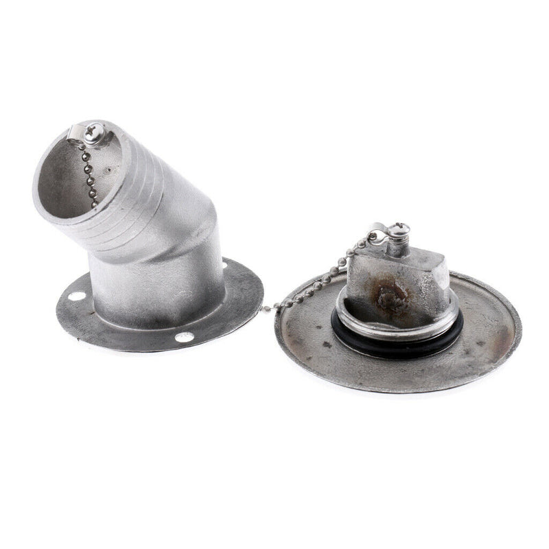 Deck Filler Keyless Cap Gas Fuel Tank Stainless Steel 38mm For Boat Marine