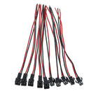 15cm 10Pcs long JST SM 2pins plug male to female wire connector OZ