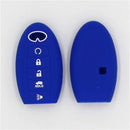Easy Install Safety Car Key Fob Case Cover for Infiniti QX50L ESQ Deepblue