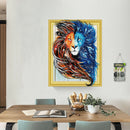 5D Special Shaped Diamond Painting Colorful Lion DIY Embroidery Crystal Art