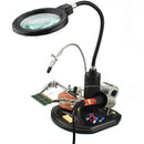 1X(2.5X(6D)/4X(12D) 16 Smd Leds Magnifier Soldering Helping Hand Desktop Ma