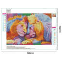5D DIY Full Drill Diamond Painting Cross Stitch Embroidery Kits (Lion01)