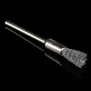 10pc 3mm Rotary Steel Wire Wheel Brush Cup Tool Shank for Drill Rust Weld