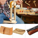 Wood Leathercraft Hand Stitching Leather Craft Lacing Sewing Pony Horse Cla E8Z1