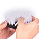 5Inch White Electric Drill Brush Attachment Cleaning Carpet Leather Ppholst- OZ