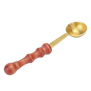 Sealing Stamp Spoon Wooden Handle Wax Melting Spoons for Cards Scrapbooking Tool