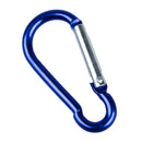 Aluminum Carabiner Camp Snap Hook Keychain Hiking - Blue