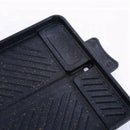 Korean Style Rice Stone Aluminum Baking Tray Square Barbecue Grill Dish PortL9T5