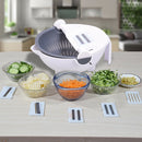 6 IN 1 Slicer Vegetable Fruit Cutter Drain Basket Crusher Grater Chopper Peelers