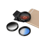 37mm Graduated Lens Filter Camera Filter Kit with Clip for Mobile Tab
