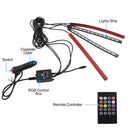 4X 12Led Car Charge Interior Accessories Floor Decorative Atmosphere Lamp Lig OZ