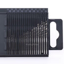 21x Mini Micro Twist Drill 0.35-1.6mm HSS Bit Hand Spiral Pin Vise Jewelry Craft