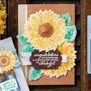Sunflower Metal Cutting Dies Stamp for DIY Scrapbook Embossing Craft (C) A