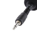 Black Travel Mini Flexible Hold 3.5MM Stereo Microphone for Laptop/Notebook
