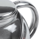 Stainless Steel Glass Faced Modern Teapot Herbal + Tea Leaf Infuser 500ml T5K4