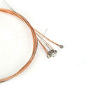 6pcs/set Copper Rust-proof Folk Guitar Strings Acoustic Guitar Parts (Red)