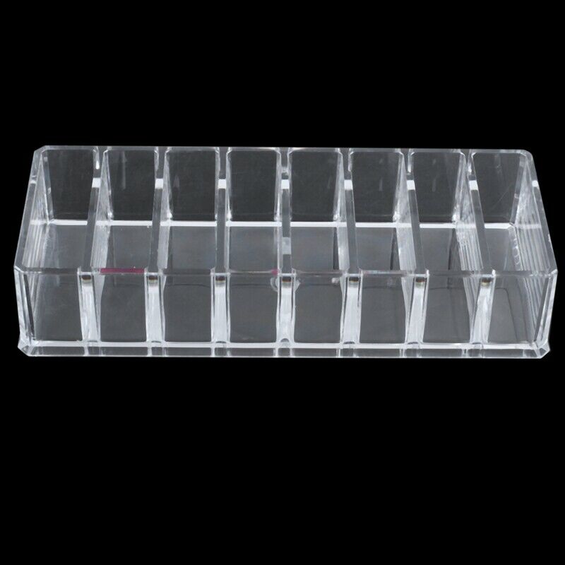 New 8 Slot Acrylic Compact Holder Powder Eye Blush Makeup Case Storage Orga O6P9