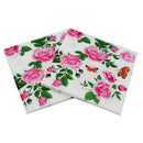 20x floral paper napkins flower disposable birthday wedding party table decor ME