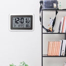 Atomic Digital Wall Clock, Large Lcd Display, Battery Operated, Indoor Temp