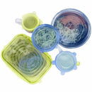 Silicone Food Lid, 12 Pcs Stretch Reusable Lids Expandable Silicone Storage