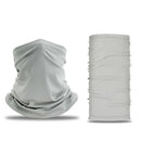 Cycling Pure Color Face Cover Riding Sunscreen Scarf Outdoor Bandana (Grey)