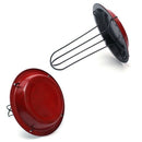 1 Set Carbon Steel Chicken Roaster Rack With Tray Non-Stick Bbq Grilling Co N1P7