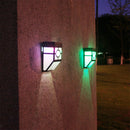 Wall Mounted Solar LED Lights for Outdoor Garden Path Landscape Fence Lamps