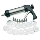 1X(Cookie Decorating Machine Stainless Steel Cookie Press With 13 Discs And