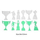 6pcs Wine Glass Cutting Dies Stencils Scrapbooking Embossing DIY Album Card