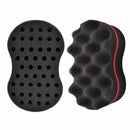 Double Sided Barber Hair Brush Sponge Dreads Locking Twist Coil Afro Curl W O6X3